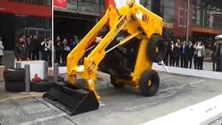 skid steer videos doing tricks